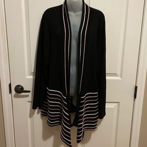 Black and pink cardigan from Avenue size 22/24